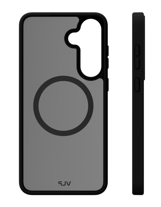 Чехол защитный VLP Moon Case с MagSafe для Samsung S25 FE, черный