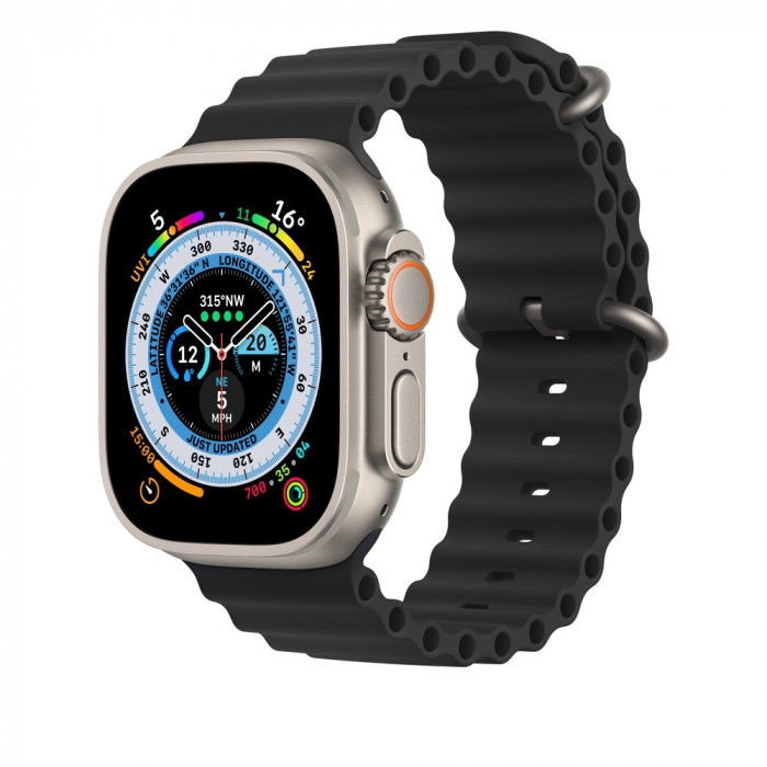 Ремешок Ocean band для Apple Watch 42/44/45/49mm Черный (Black) | Фото 1 из 2
