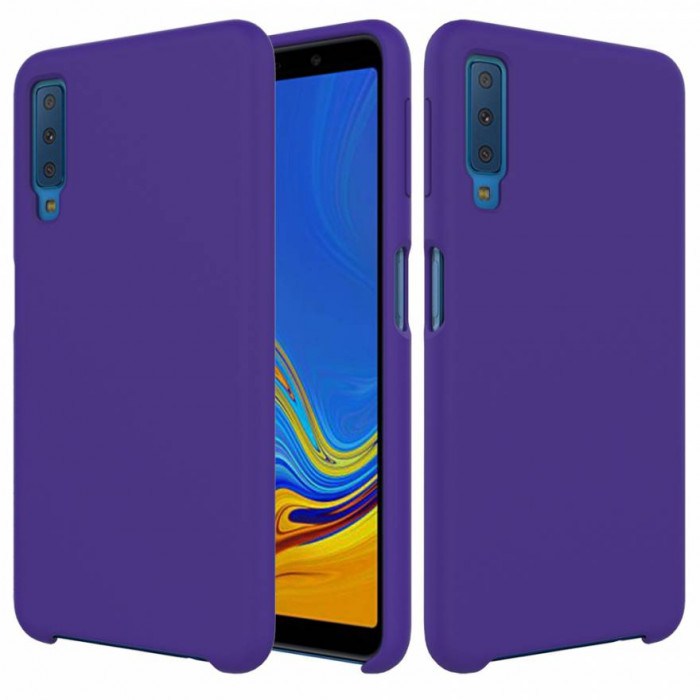 Чехол-накладка Silicone Cover для Samsung Galaxy A7 2018 Фиолетовый | Фото 1 из 2