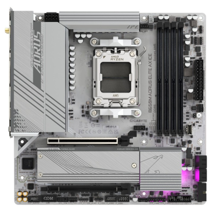 Материнская плата Gigabyte B650M AORUS ELITE AX ICE | Фото 1 из 1