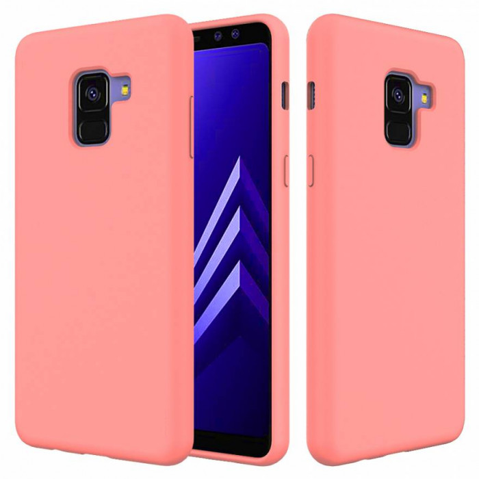 Чехол-накладка Silicone Cover для Samsung Galaxy A5 2018/A8 2018 Оранжевый | Фото 1 из 2