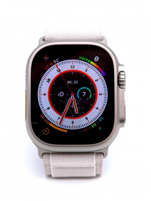 Умные часы Apple Watch Ultra 49mm GPS + Cellular Titanium Case with Starlight Alpine Loop