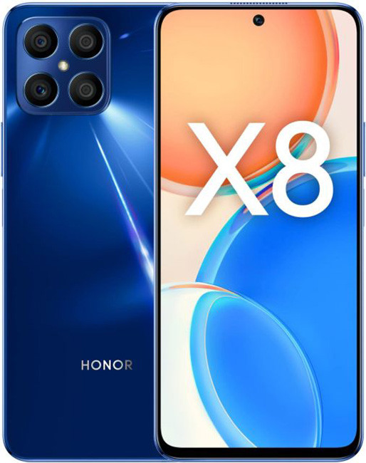 Смартфон Honor X8 5G 6/128GB Синий океан (Ocean Blue) | Фото 1 из 12