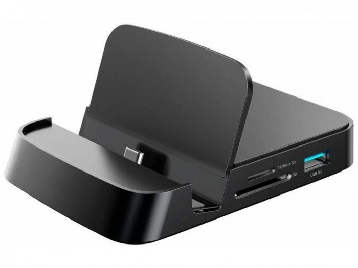 Стыковочная станция Baseus Mate Docking Type-C Mobile Phone Intelligent HUB Docking Station Standard Version (CAHUB-AT01) Черная