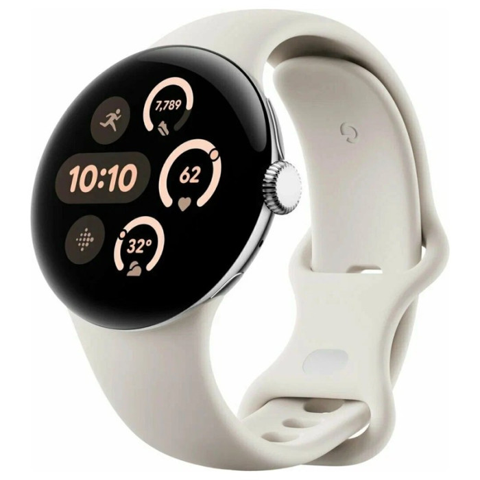 Умные часы Google Pixel Watch 3 41mm Wi-Fi Серебряный (Polished Silver/Porcelain) | Фото 1 из 1