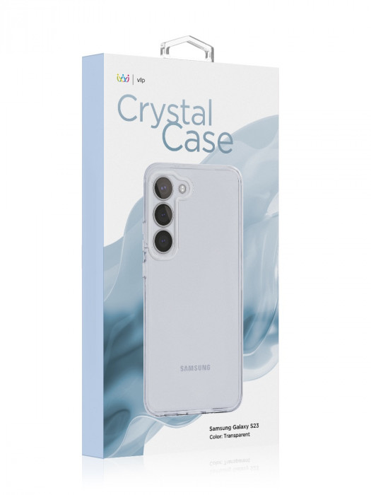 Чехол защитный VLP Crystal Case для Samsung Galaxy S23 прозрачный