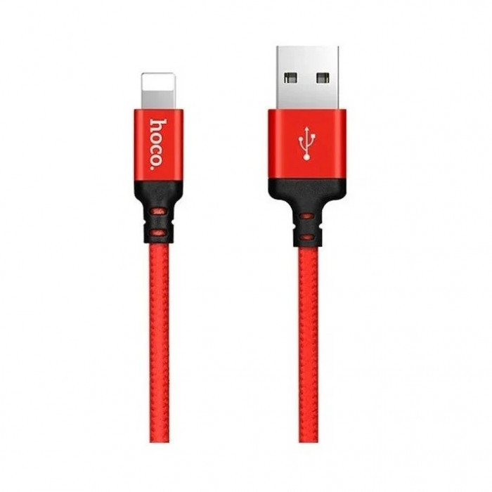 Кабель HOCO X14 USB - Lightning 1 м Красный | Фото 4 из 6