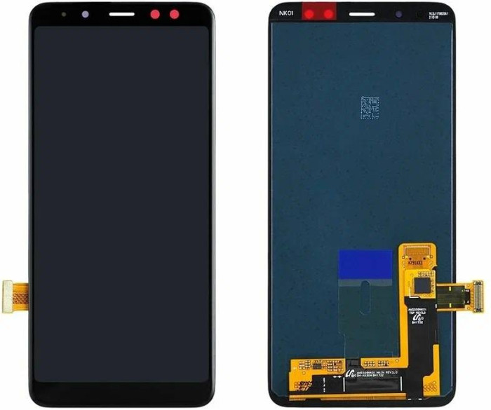 Дисплей для Samsung A530F (A8 2018) в сборе с тачскрином Черный - (TFT, с регулировкой подсветки)