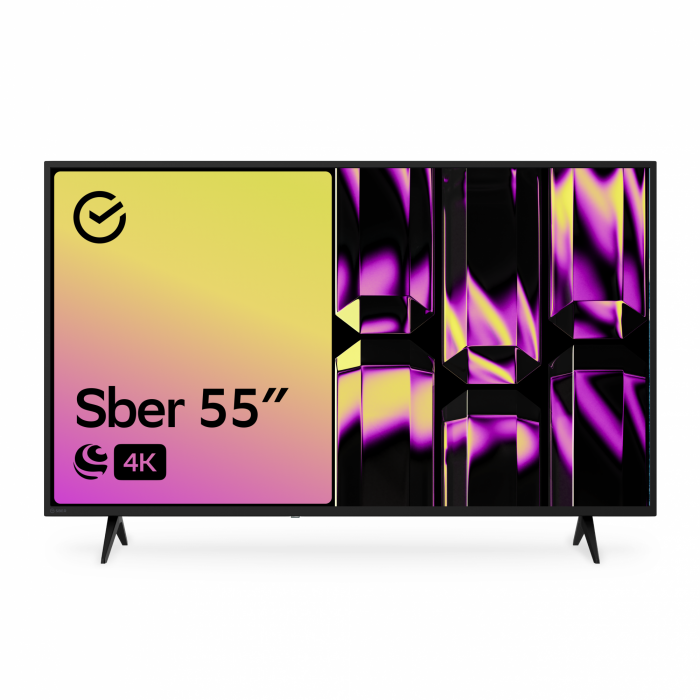 Телевизор Sber SDX-55U4010B Ultra HD 55" UHD 4K | Фото 1 из 9