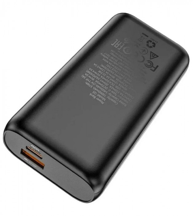 Внешний аккумулятор HOCO Q5 10000mAh 2USB 3.0A PD 30W+QC3.0 Черный | Фото 4 из 6