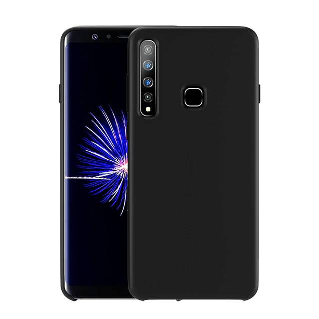 Чехол-накладка Silicone Cover для Samsung Galaxy A9 2018 Черный | Фото 1 из 2
