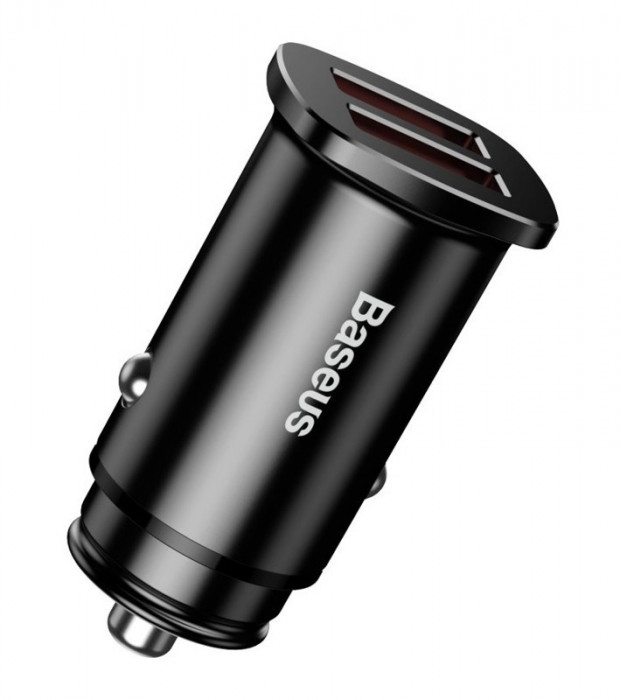 Автомобильное зарядное устройство Baseus QC 3.0 2xUSB Square Metal (CCALL-DS01) | Фото 8 из 8