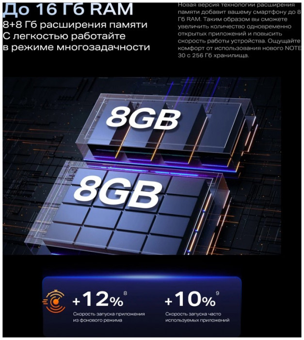 Смартфон Infinix Note 30 8/128GB Черный (Black) EAC | Фото 23 из 29