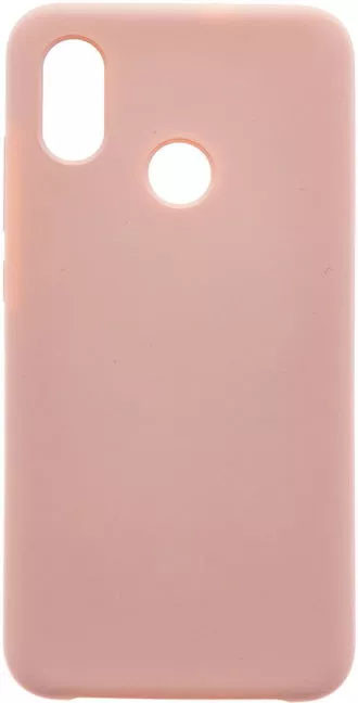 Чехол-накладка силиконовая Silicone Cover для Xiaomi Redmi Note 6 Pro Бежевая | Фото 1 из 3
