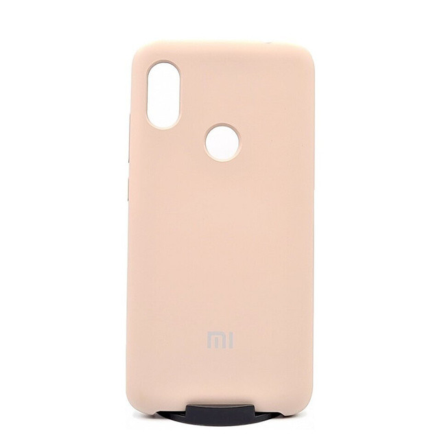 Чехол-накладка силиконовая Silicone Cover для Xiaomi Redmi Note 6 Pro Бежевая | Фото 2 из 3