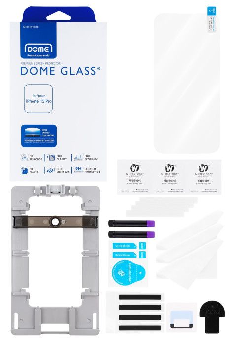 Защитное стекло Whitestone Dome glass для iPhone 15 Pro | Фото 2 из 3