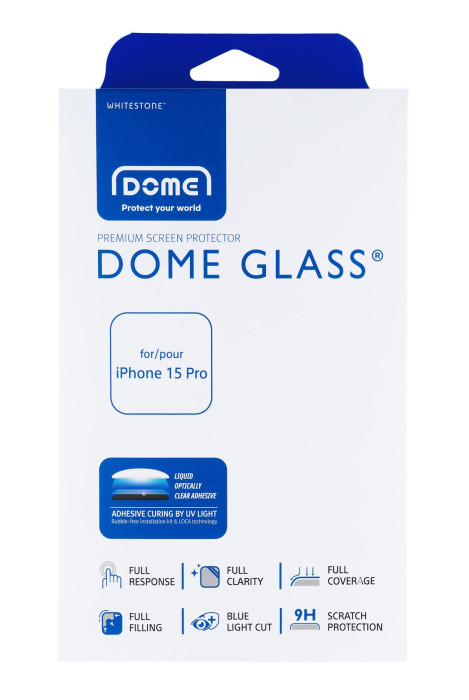 Защитное стекло Whitestone Dome glass для iPhone 15 Pro