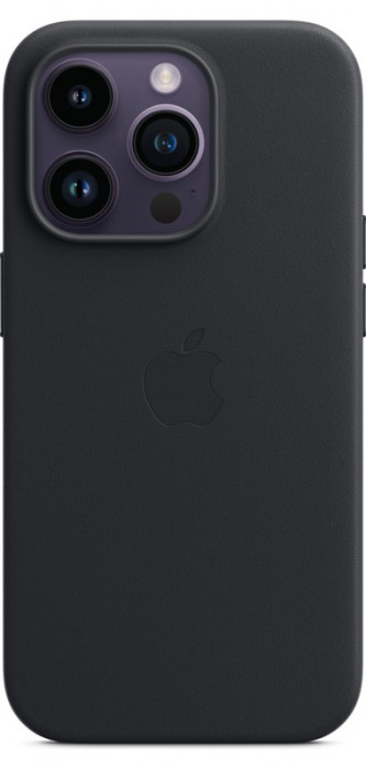 Чехол Leather Case MagSafe для iPhone 14 Pro Midnight | Фото 2 из 3