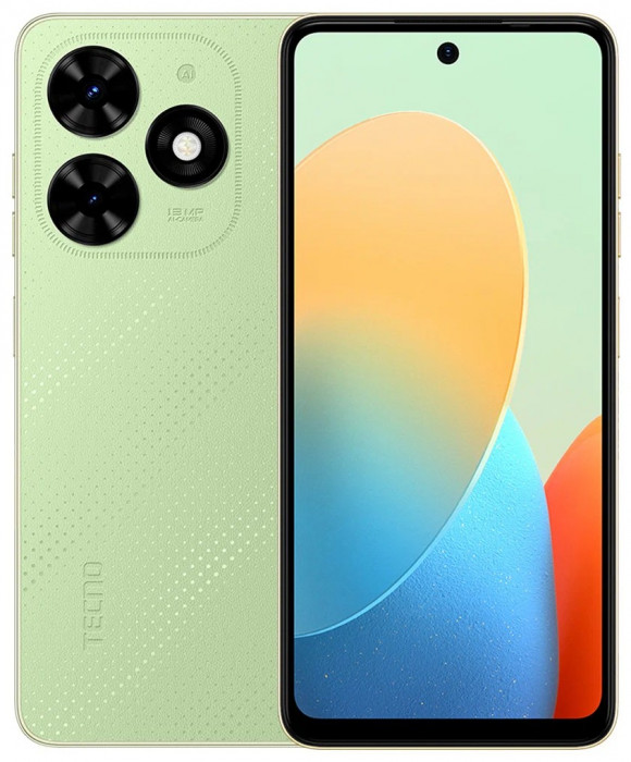 Смартфон Tecno Spark Go 2024 4/128GB Зелёный (Green) EAC | Фото 1 из 8