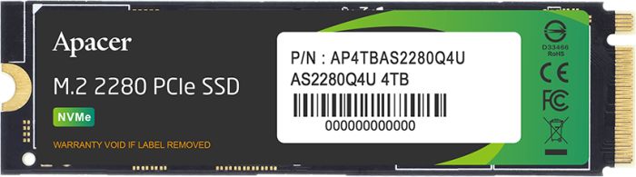 Накопитель SSD 4Tb Apacer AS2280Q4U (AP4TBAS2280Q4U-1)