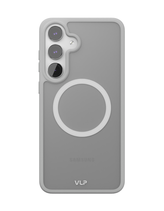 Чехол защитный VLP Moon Case с MagSafe для Samsung S25 FE, белый