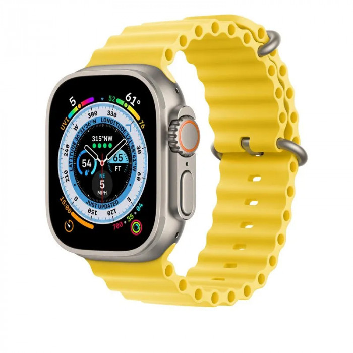 Ремешок для Apple Watch 42/44/45/49mm Ocean Band Желтый | Фото 1 из 2