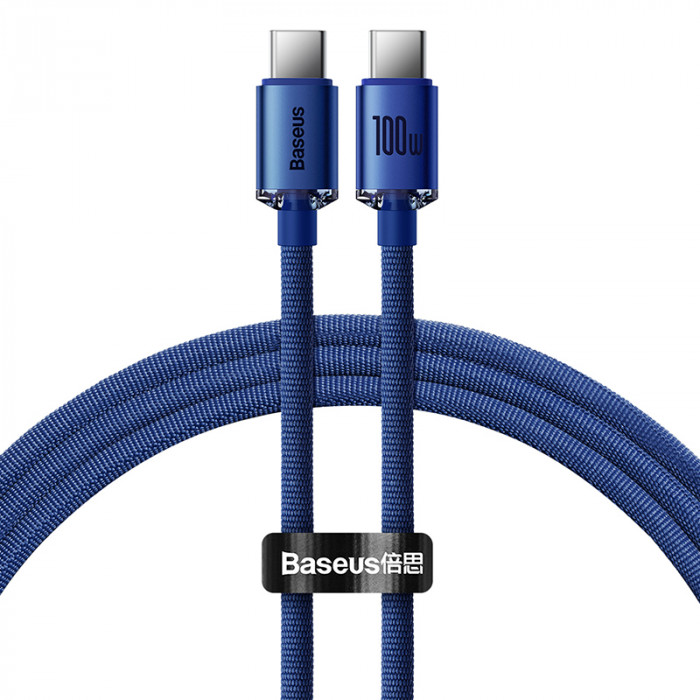 Кабель Baseus Crystal Shine Series USB - Lightning 1.2m Синий CAJY000003 | Фото 1 из 3