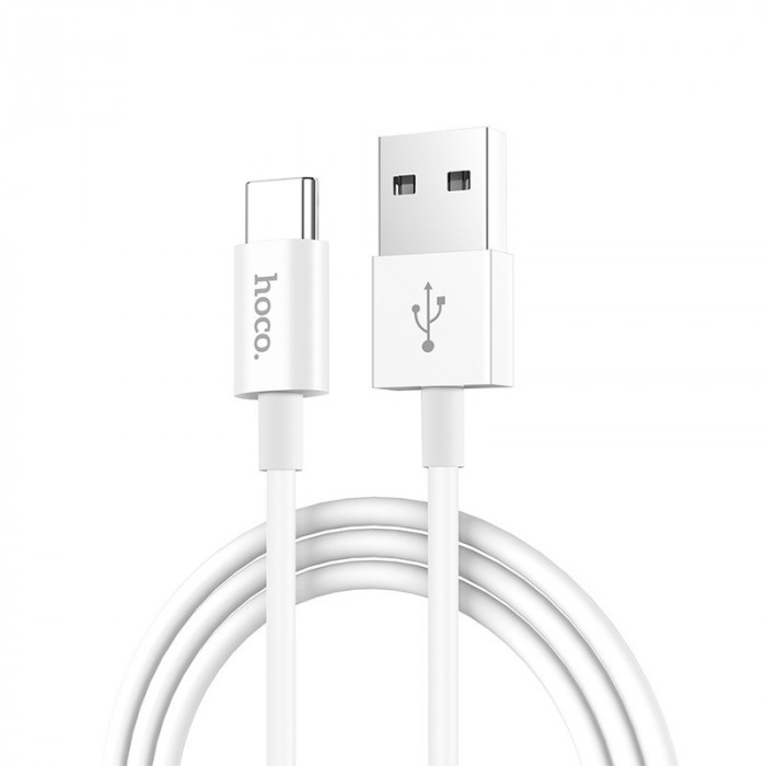 Кабель Hoco X23 Type-C - USB 1м белый | Фото 1 из 2