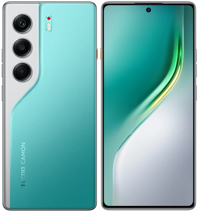 Смартфон Tecno Camon 40 12/256GB Бирюзовый (Emerald Lake Green) | Фото 1 из 3
