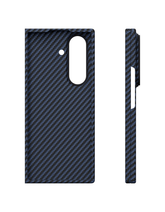 Чехол защитный VLP Kevlar Case с MagSafe для Samsung Z Fold 7, темно-синий