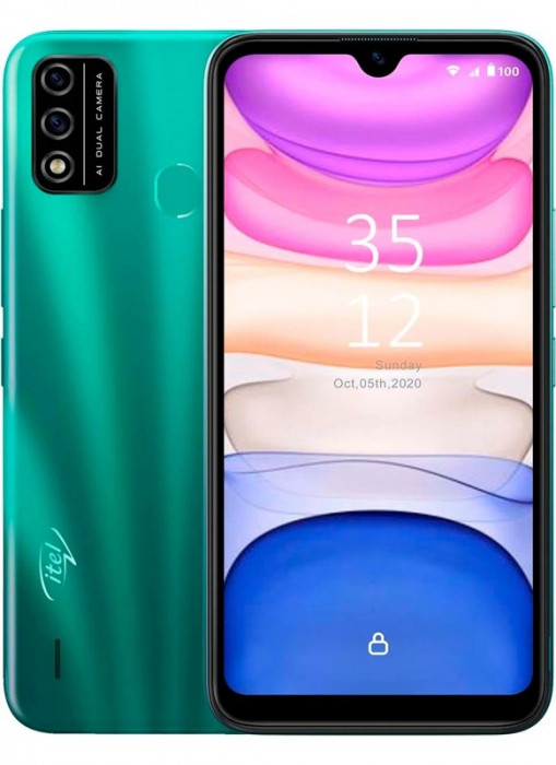 Смартфон Itel A48 2/32GB Зеленый (Gradation Green) | Фото 1 из 5
