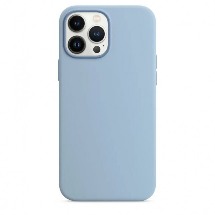 Чехол Silicone Case MagSafe для iPhone 13 Pro Blue Fog