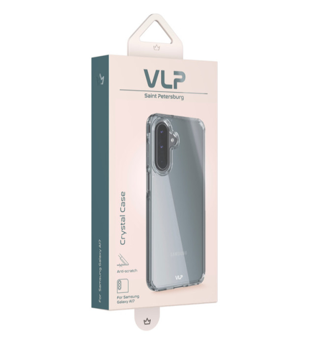 Чехол защитный VLP Crystal Case для Samsung A17, прозрачный