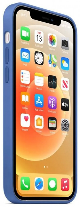 Чехол Silicone Case для iPhone 12/12 Pro Голубой (Capri Blue) | Фото 3 из 4