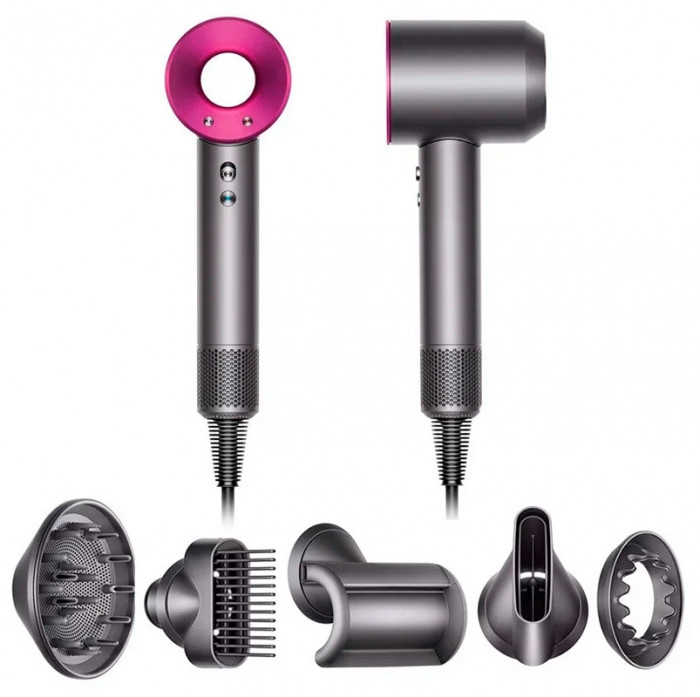 Фен Dyson Supersonic HD07 Никель/Розовый (Nikel/Fuchsia) | Фото 2 из 4
