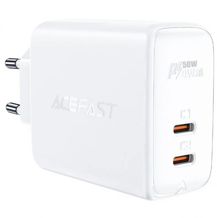 Зарядное устройство ACEFAST A29 GaN 2 USB-C 45W Белый | Фото 4 из 4