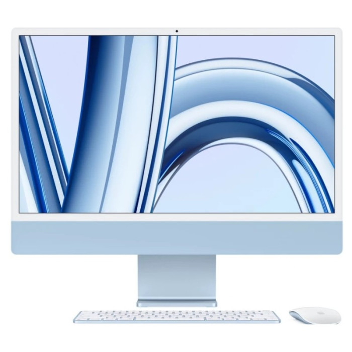 Моноблок Apple iMac 24" 2024 Retina 4,5K, M4 MWV33 (10-core CPU, 16/512GB, 16-core GPU) Голубой (Blue) | Фото 1 из 3