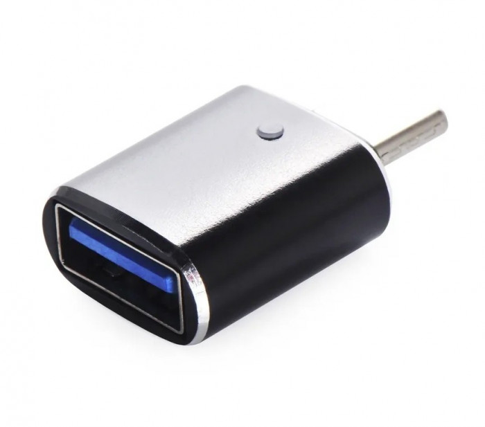 Переходник iNeez (OTG) Type-C to USB 3.0 converter + Flash для Macbook Черный (Black) | Фото 4 из 6