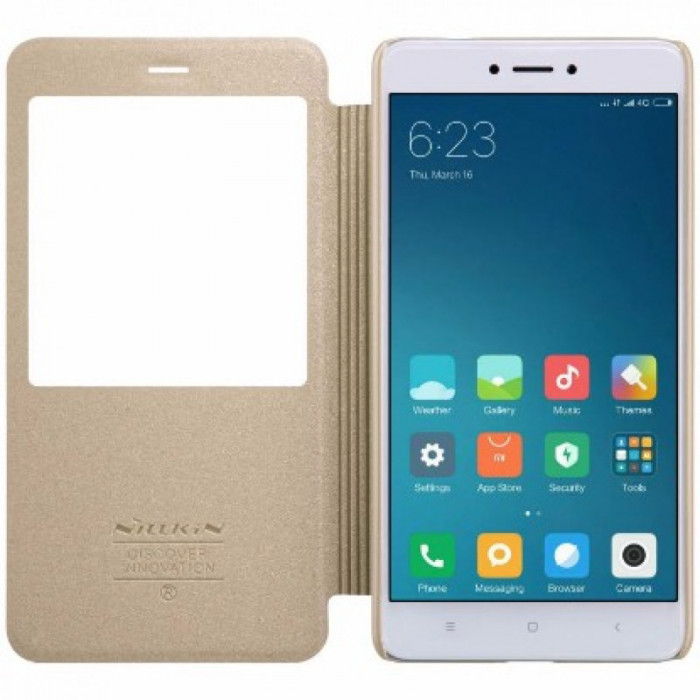 Чехол-книжка Nillkin для Xiaomi Redmi Note 4X Золотой | Фото 1 из 2