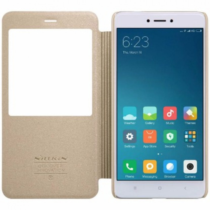 Чехол-книжка Nillkin для Xiaomi Redmi Note 4X Золотой | Фото 2 из 2