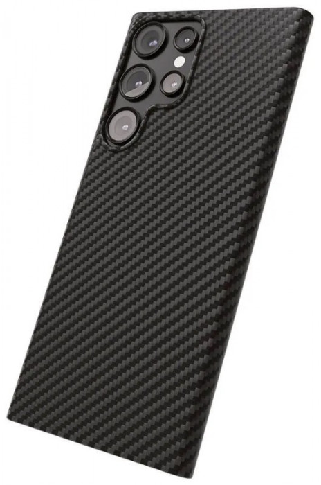 Чехол защитный VLP Kevlar Case с MagSafe для Samsung S23 Ultra Черный | Фото 4 из 5