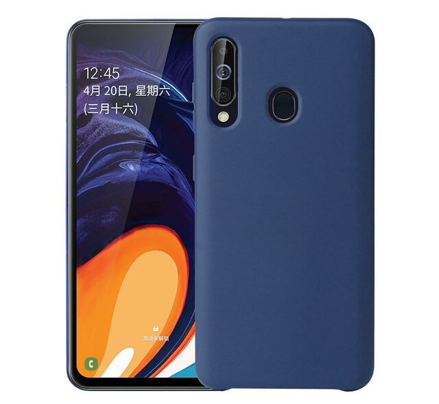 Чехол Samsung Silicone Cover для Samsung Galaxy A60 Темно-синий | Фото 2 из 2