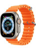 Ремешок для Apple Watch 42/44/45/49mm Ocean Band Оранжевый (с текстурой кожи)