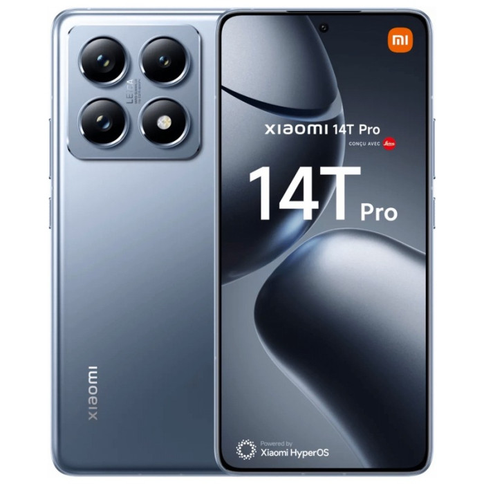 Смартфон Xiaomi 14T Pro 12/256GB Синий (Titan Blue) | Фото 1 из 1