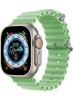 Ремешок для Apple Watch 42/44/45/49mm Ocean Band Зеленый (с текстурой кожи)