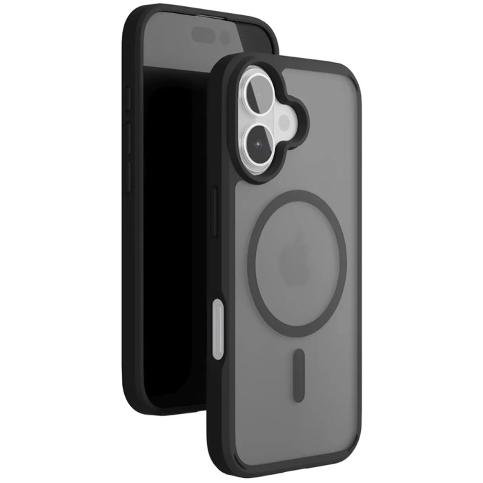 Чехол защитный VLP LITE Haze Case с MagSafe для iPhone 16 Plus, черный