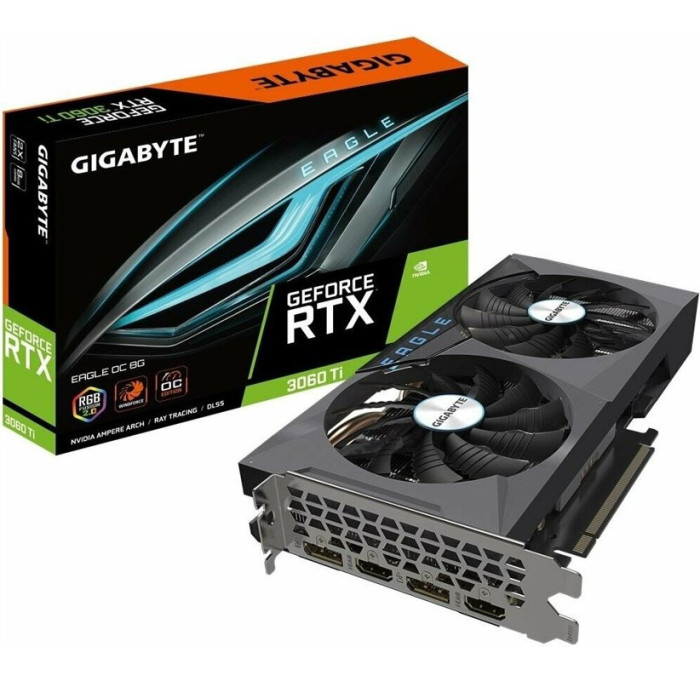 Видеокарта GIGABYTE GeForce RTX 3060 Ti EAGLE OC 8G (rev. 2.0) (GV-N306TEAGLE OC-8GD), Retail