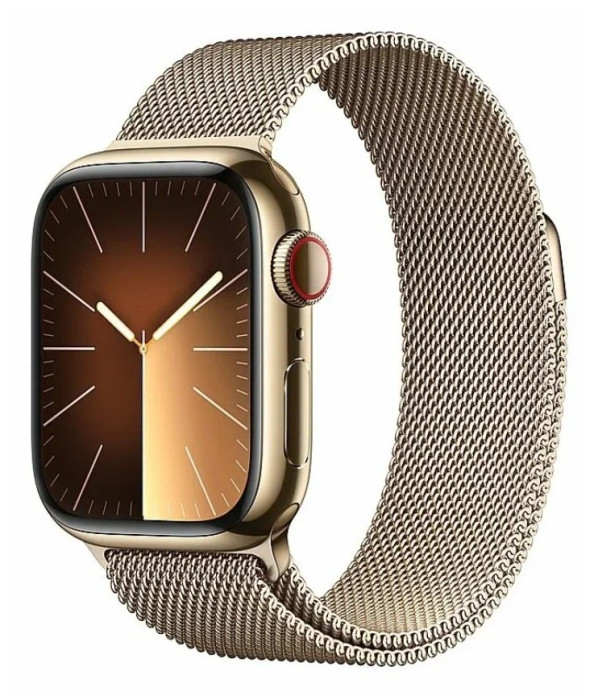 Умные часы Apple Watch Series 9 41mm Stainless Steel Case Milanese Loop Gold