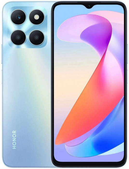 Смартфон Honor X6a 4/128GB Голубой (Ocean Blue) | Фото 1 из 17