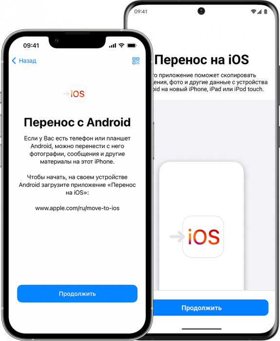 Перенос c iOS на Android или Android iOS | Фото 1 из 2